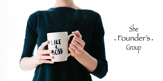 woman figure hold a coffee mug