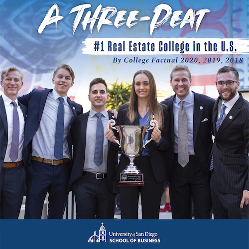 Image of USD School of Business Ranks No. 1 for Best Real Estate College in U.S.