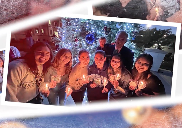 Image of photos taken at the Christmas Tree Lighting