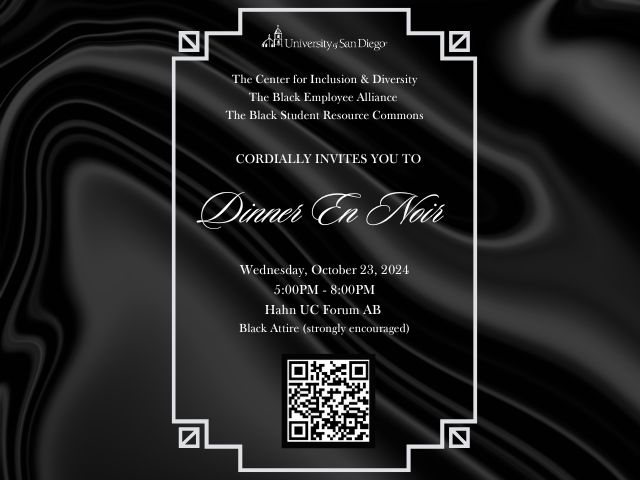 Dinner en Noir presented by The Center for Inclusion and Diversity, The Black Employee Alliance, and The Black Student Resource Commons