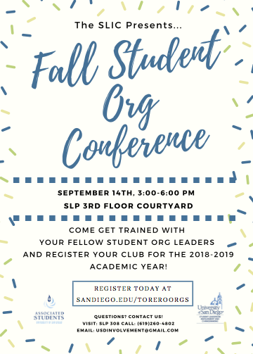 Student Orgs Conference Flyer