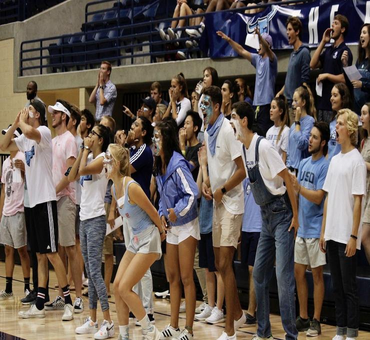 Enthusiastic crowd at Jenny Craig Pavilion