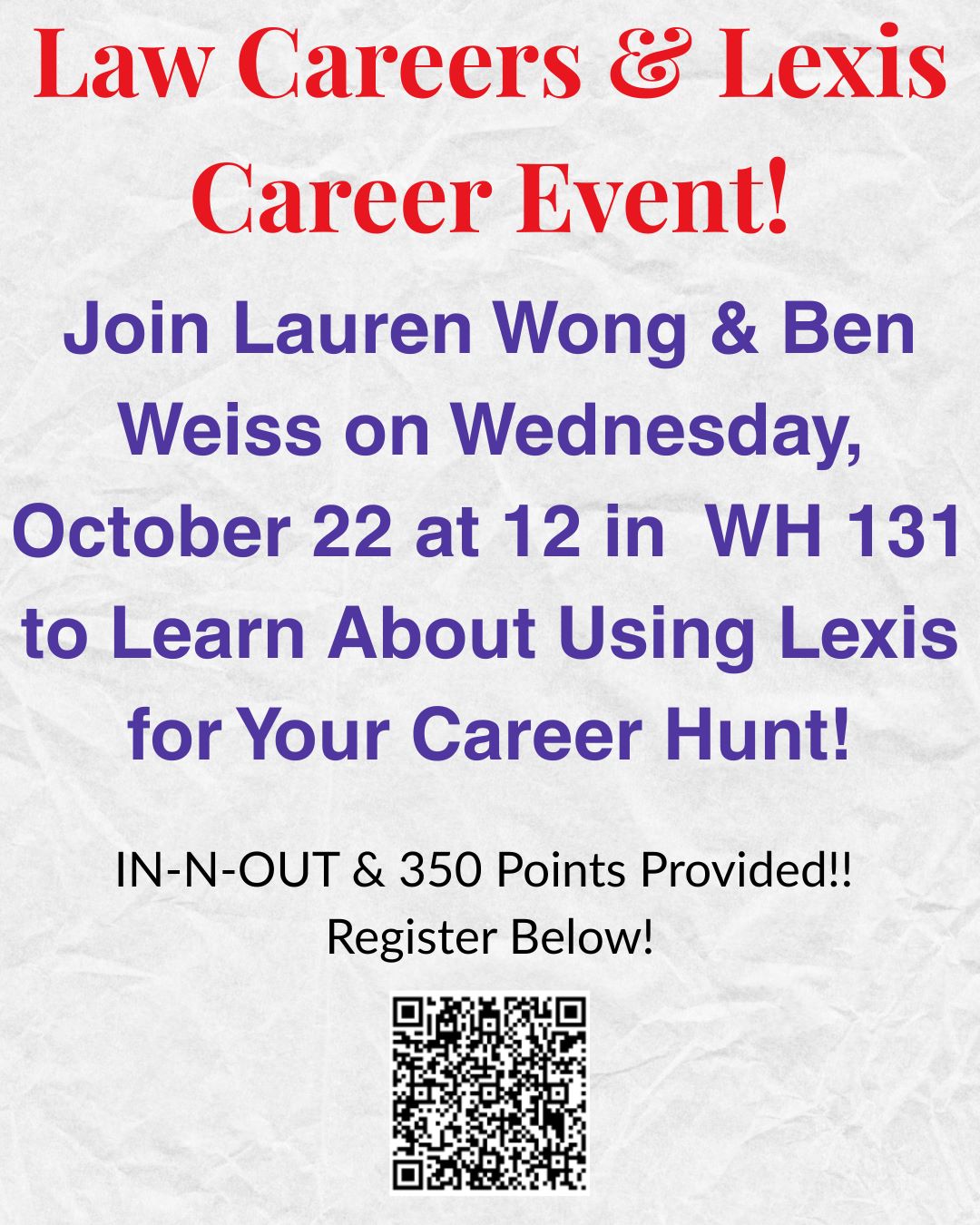 Lexis Career Event With Lauren Wong from Law Careers