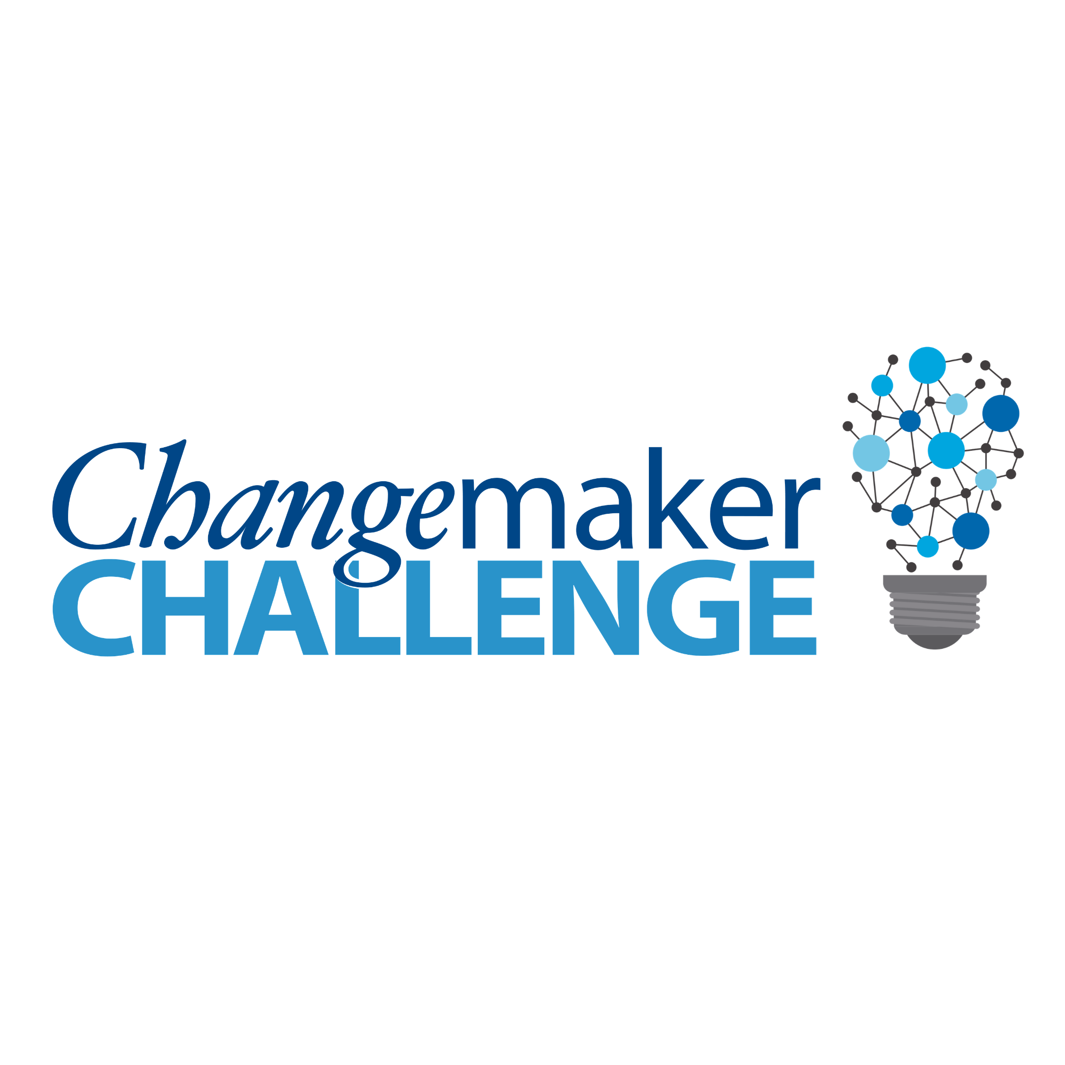 Changemaker Challenge logo with lightbulb 