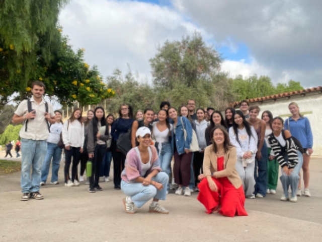 Students from the Walking San Diego linked courses.