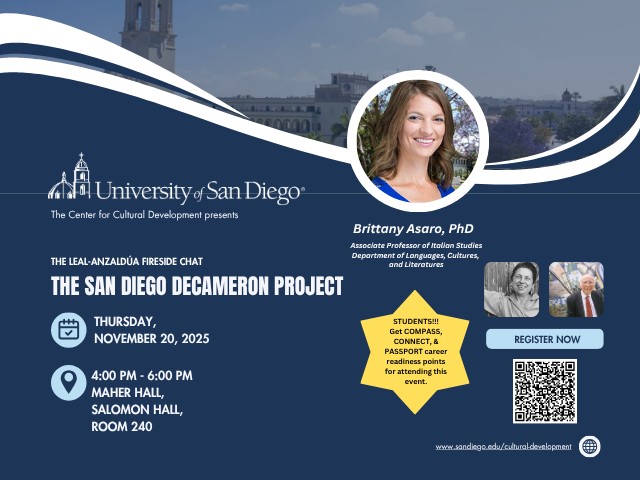 Fall 2025: Leal-Anzaldúa Fireside Chat - The San Diego Decameron Project