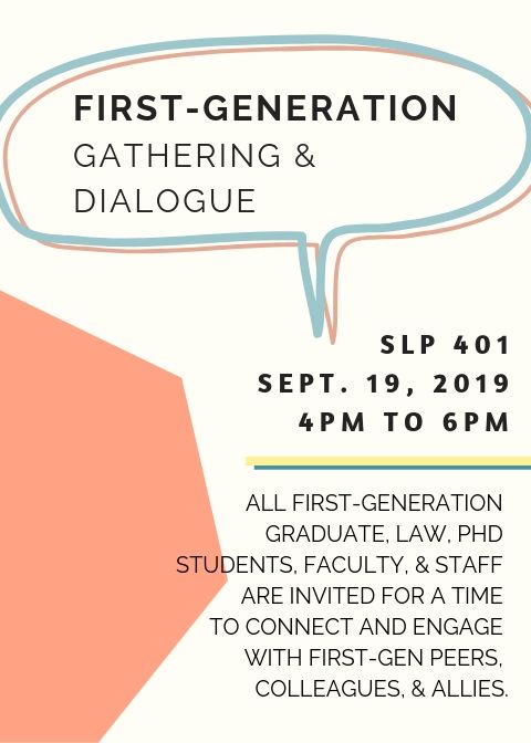 First Generation Gathering and Dialogue Flyer