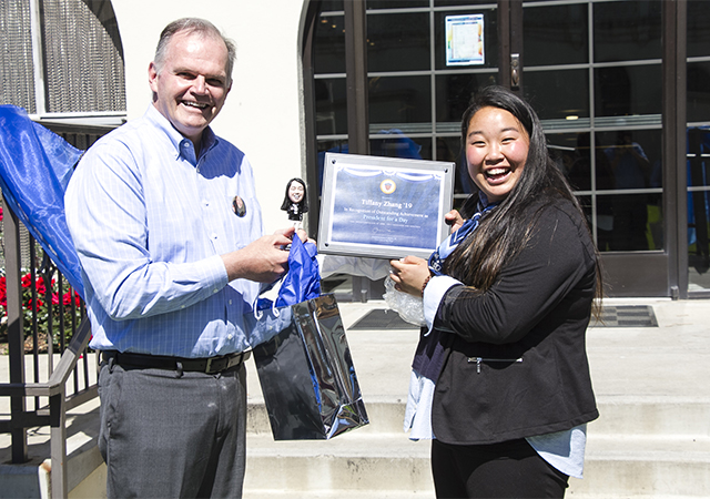 Presidents Harris and 2019's President Tiffany Zhang