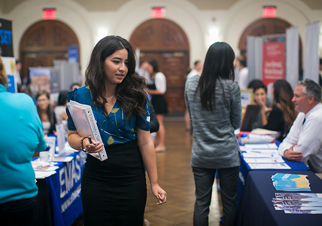 Student at Career Fair