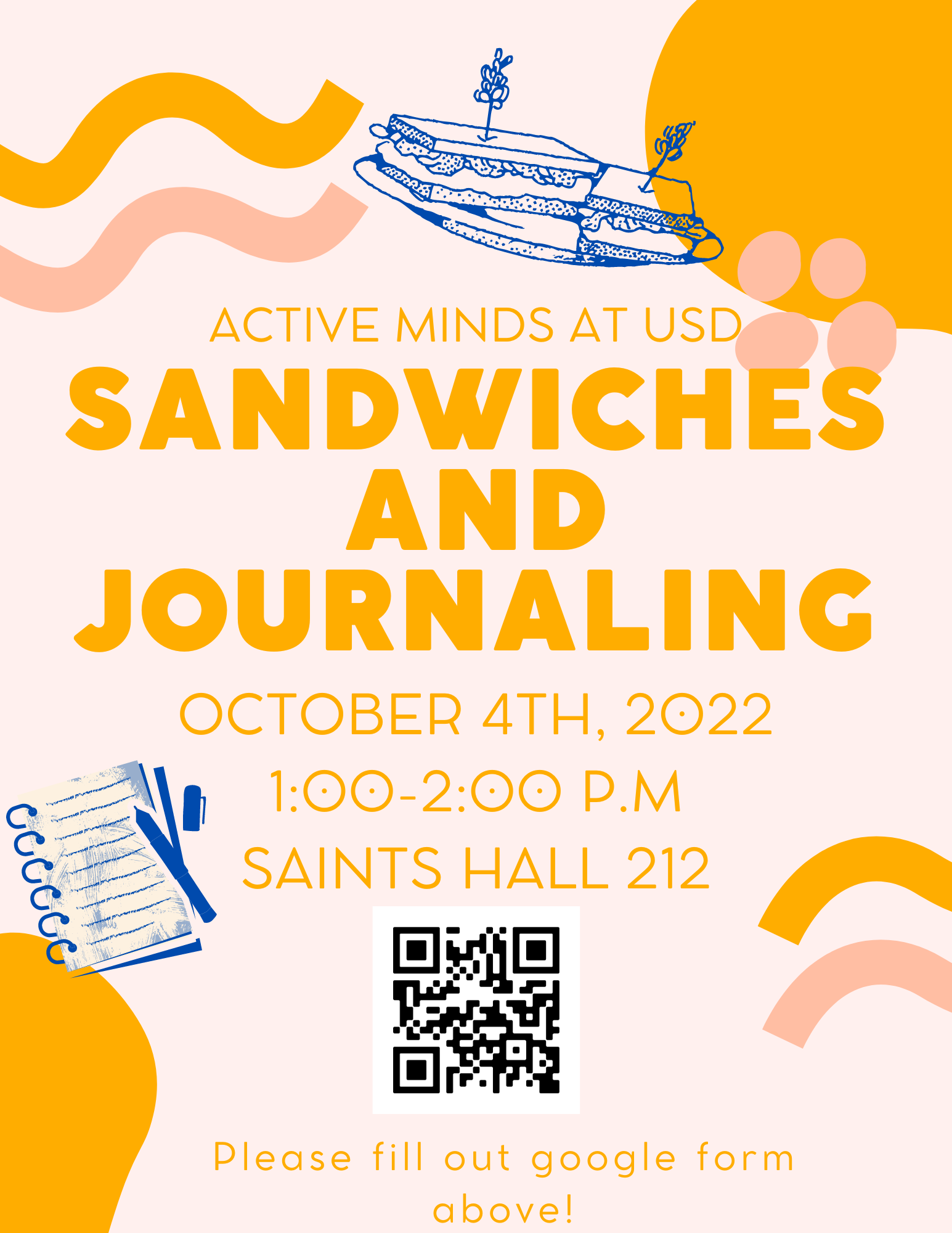 Sandwiches and Journaling with Active Minds