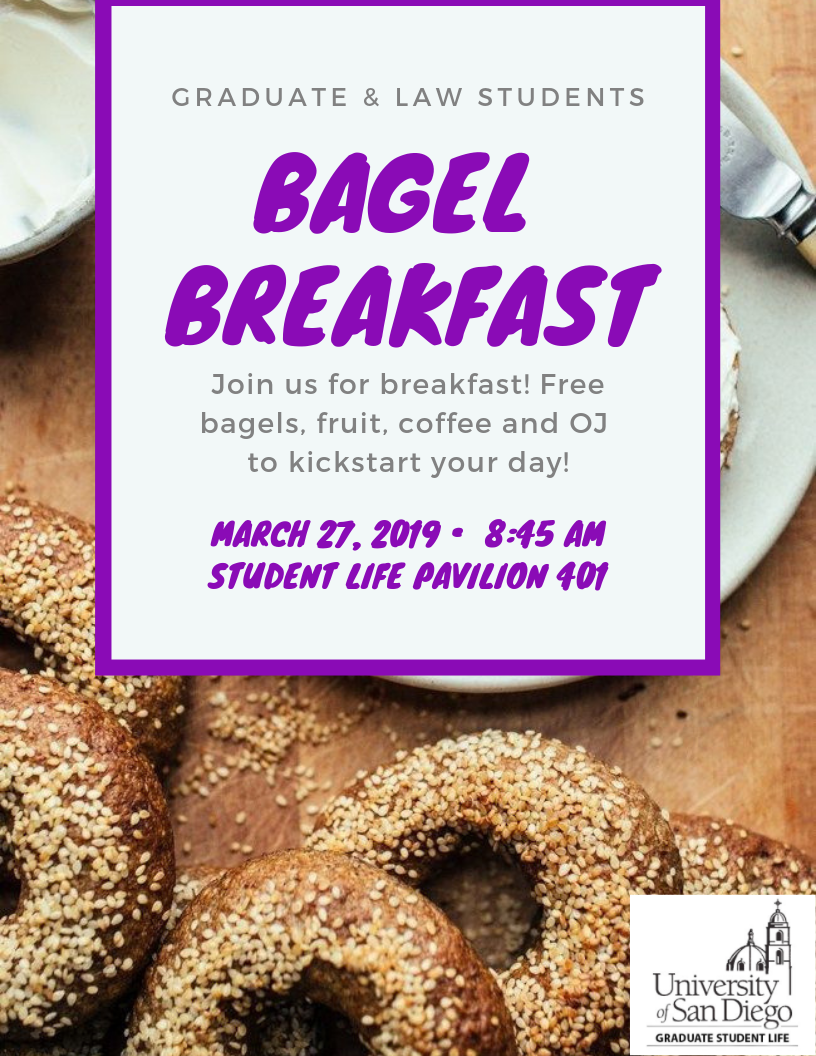 Flyer for Bagel Breakfast