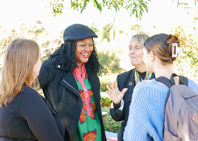 PeaceMakers talk with Kroc students