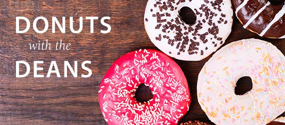 Donuts with the dean web banner