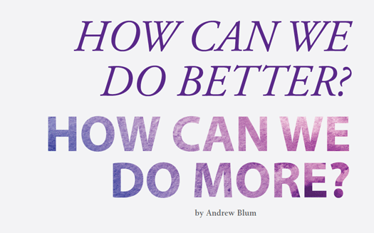How Can We Do Better? - 2016 Kroc School Magazine