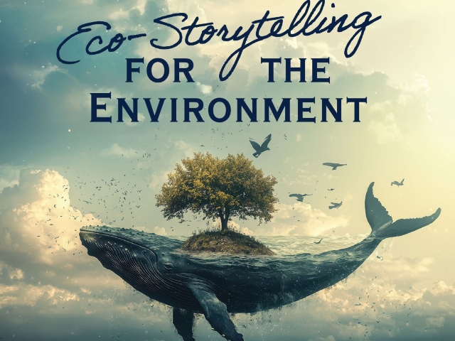 Image of a whale with a tree on its back and the text describing the event.