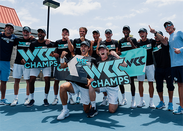 No. 18 Men’s Tennis Wins WCC Tournament