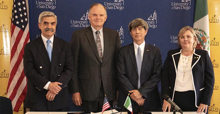 MSGL Signing with USD and CETYS Presidents