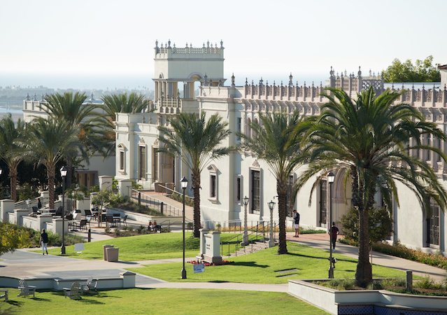 Outside view of Paseo de Colachis and Camino Hall