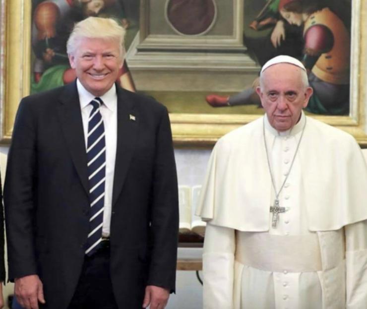 Donald Trump described meeting Pope Francis as the 'honour of a lifetime' AFP/Getty Images