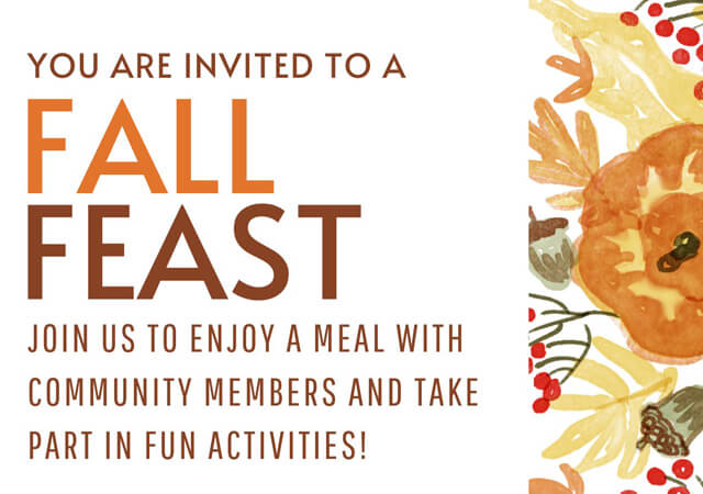 UFMC Fall Feast flyer