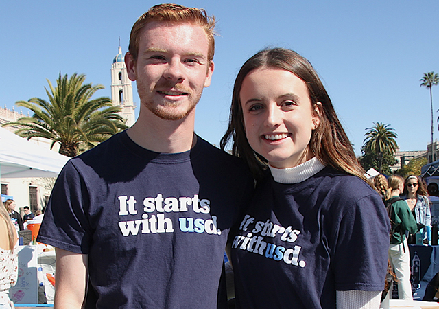 Student Philanthropy Council members were part of Tuesday's Alcalá Bazaar.