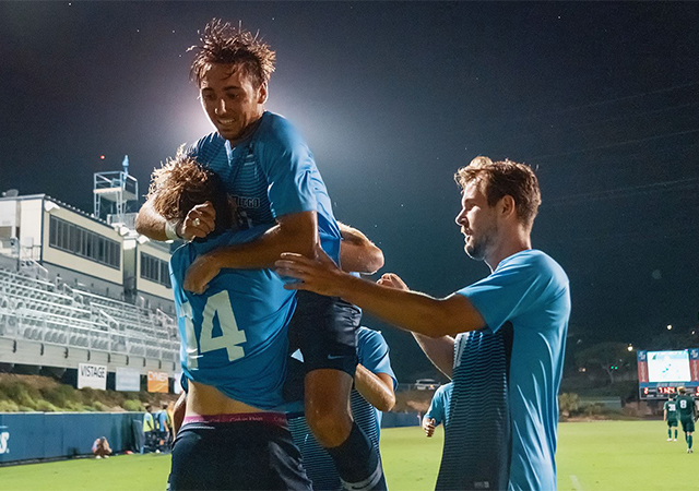 Men's soccer academic award winners
