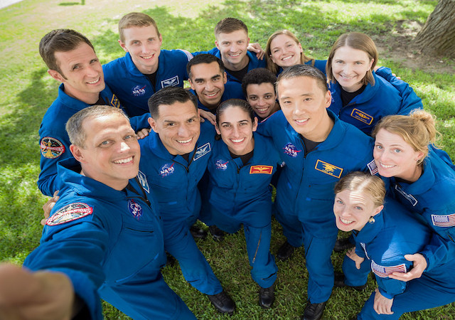 NASA astronaut training candidates