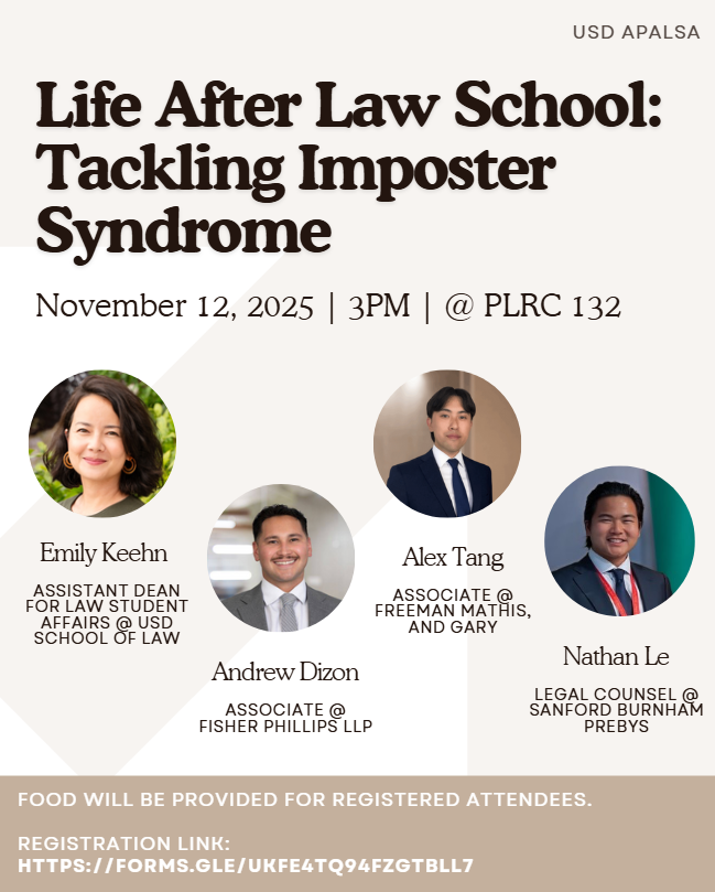 Life After Law School flyer 