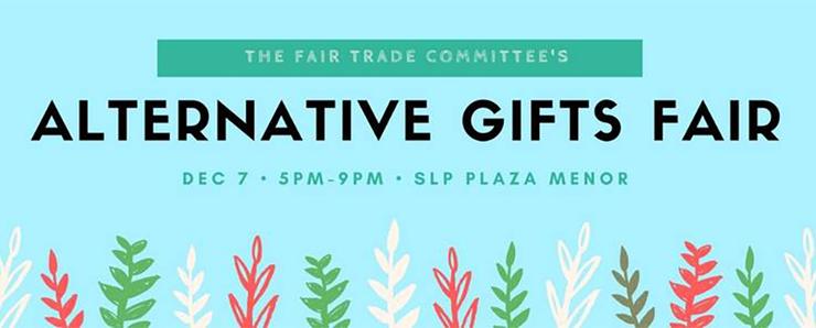 The USD Fair Trade Committee will host a holiday Alternative Gifts Fair on Dec. 7 in the Student Life Pavilion's Plaza Menor area.