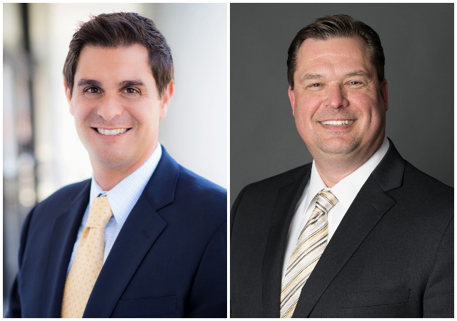 Ryan D. Saba, '97 (JD,) and Robert Karwin, '97 (JD).