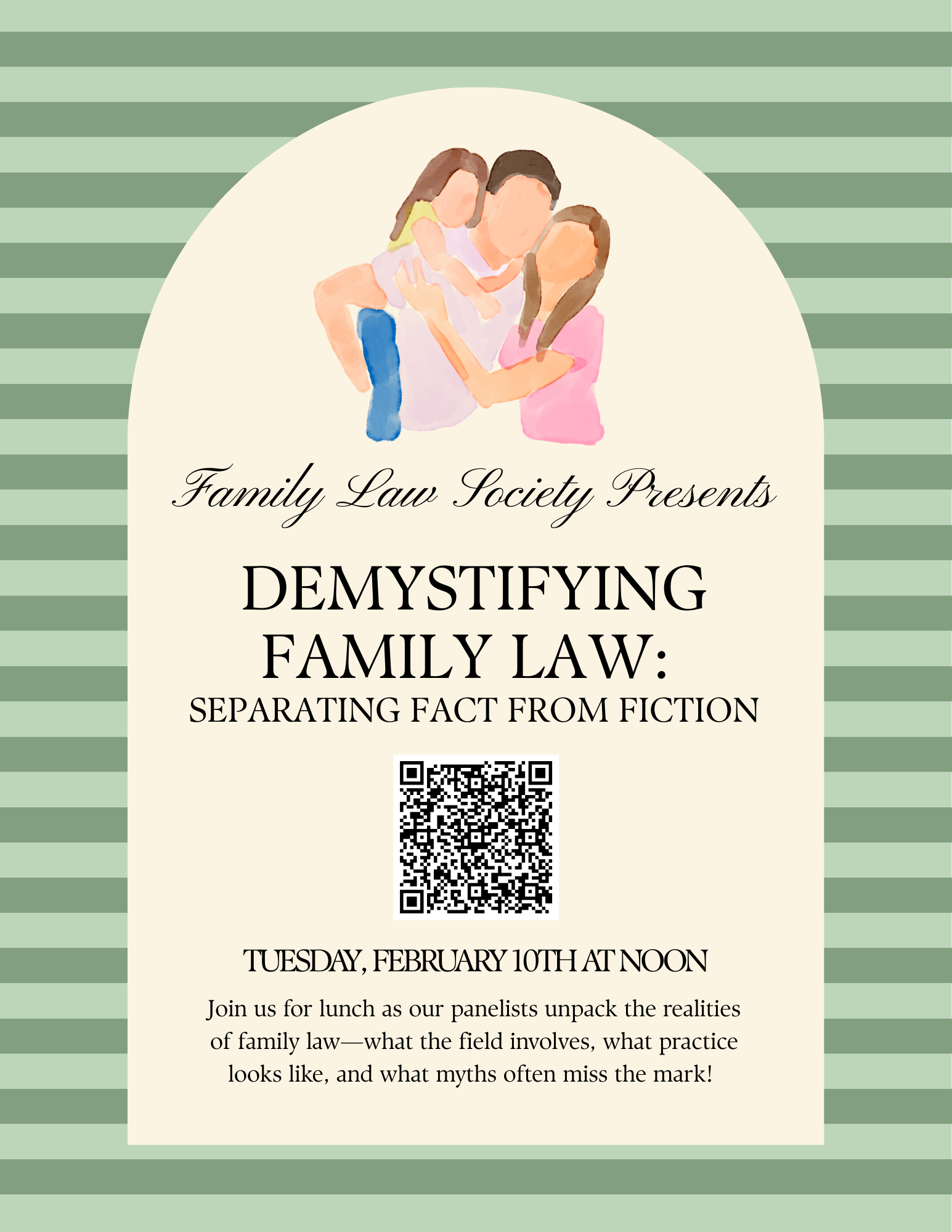 demystifying family law event flyer