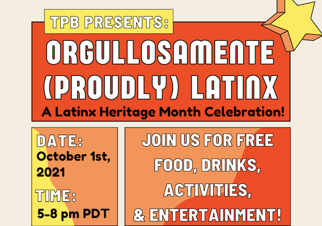 Latinx Poster, Mother teresa plaza, 5-8pm