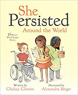 Book cover of She Persisted: 13 Americn Around the World by Chelsea Clinton