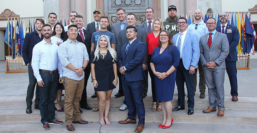 USD current and alumni for Veterans Day 2019 celebration