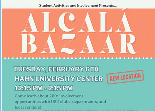 Alcalá Bazaar Spring 2024 flyer for the involvement fair. 