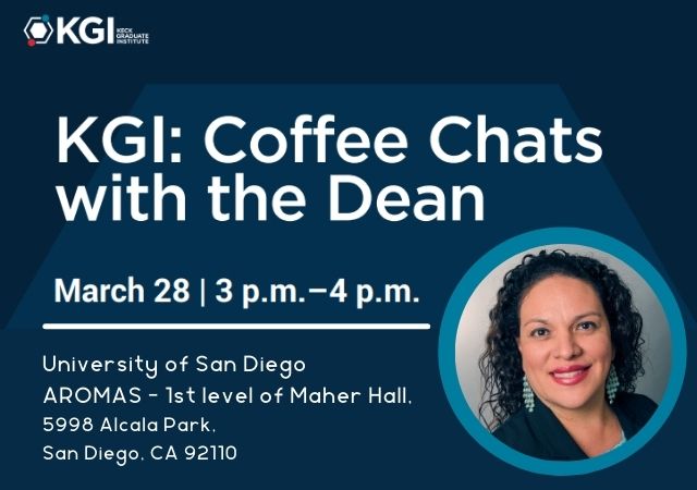 Join Keck Graduate Institute's Dean Sofia Toro for Coffee & Conversation 