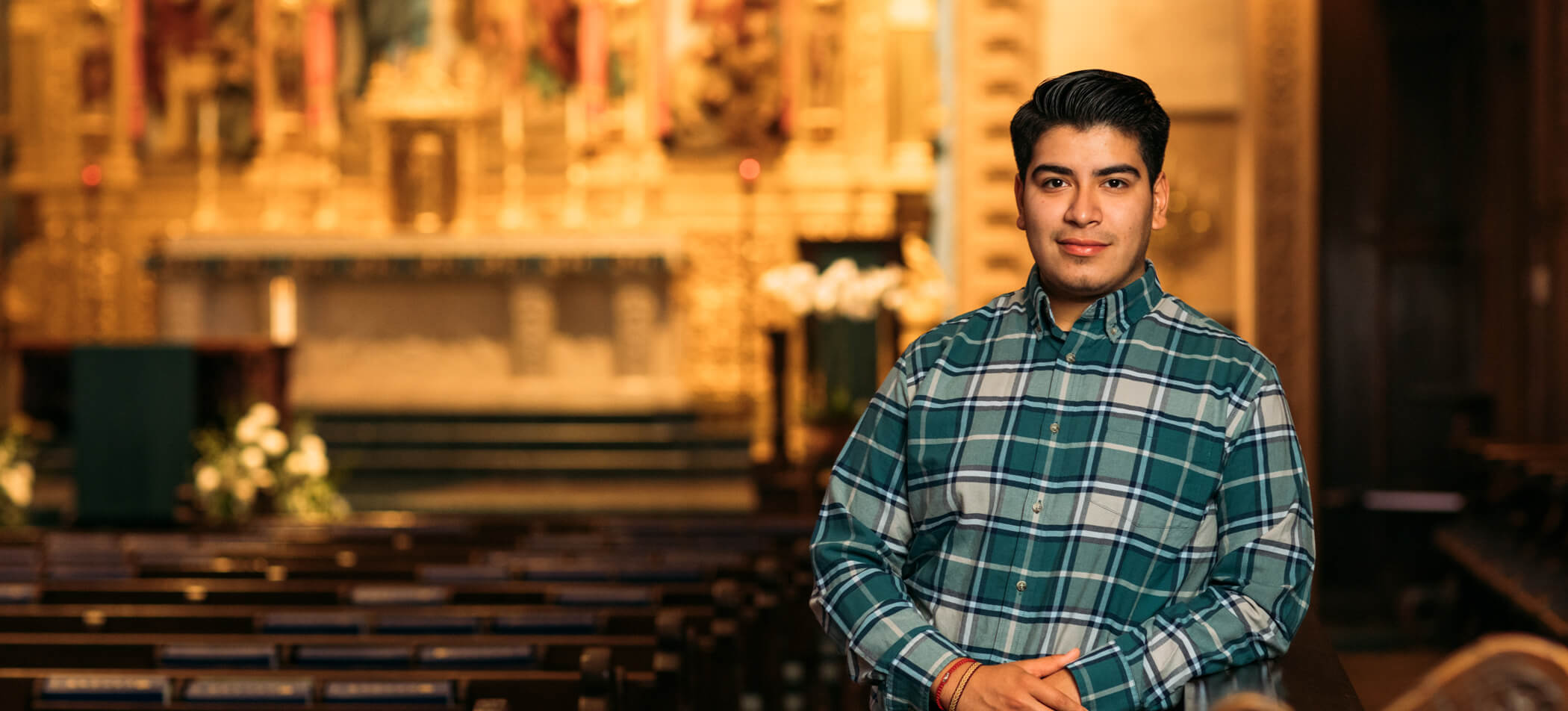 Daniel Rodriguez in Founders Chapel