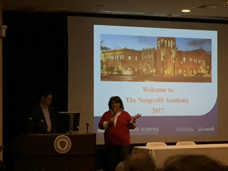 Dr. Laura Deitrick Presenting at The Nonprofit Academy in 2017