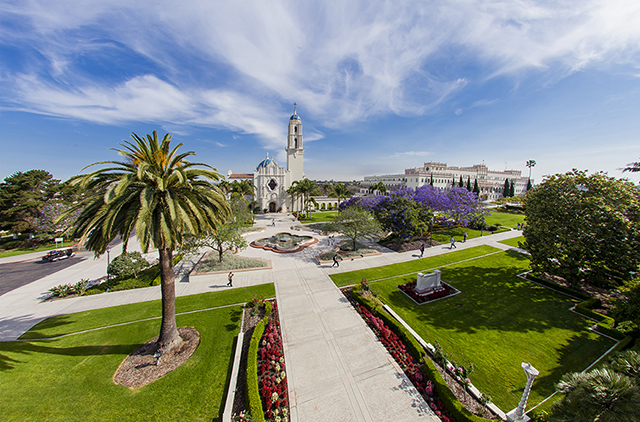 Campus with view of The Immaculata