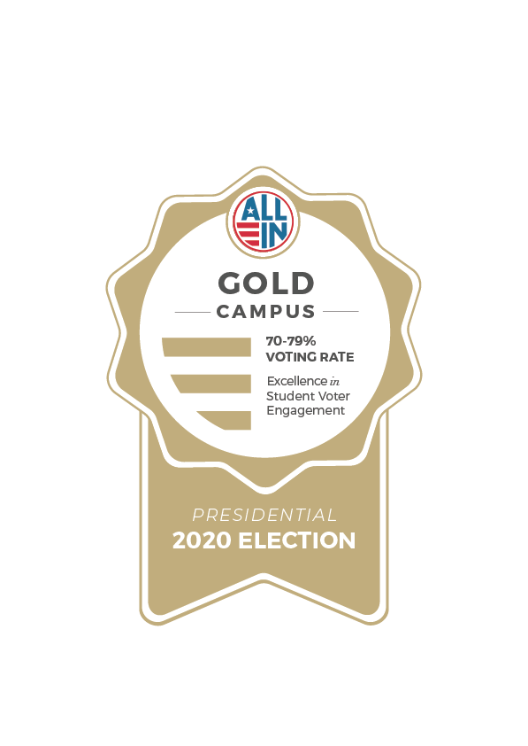 2020 Gold Seal for All In to Vote campaign